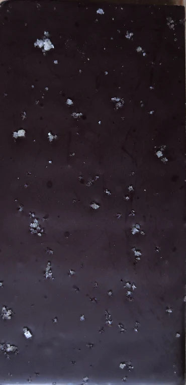 Tablette de Chocolat noir 77 % et fleur de sel - biosourcé -Tablette de 70 g minimum