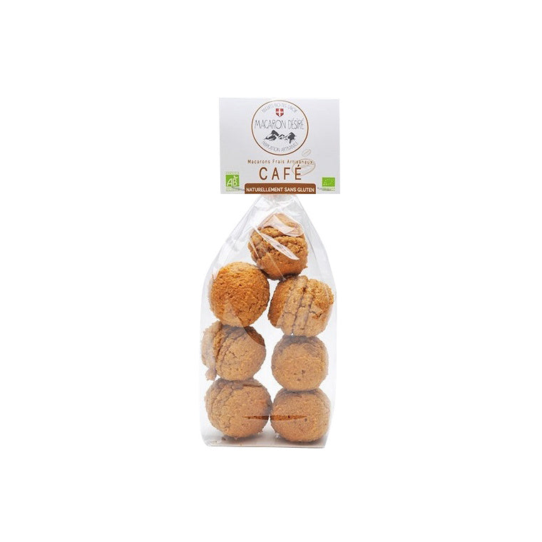 Macaron Artisanal bio au café - Sachet de 150 g - Pack Éco