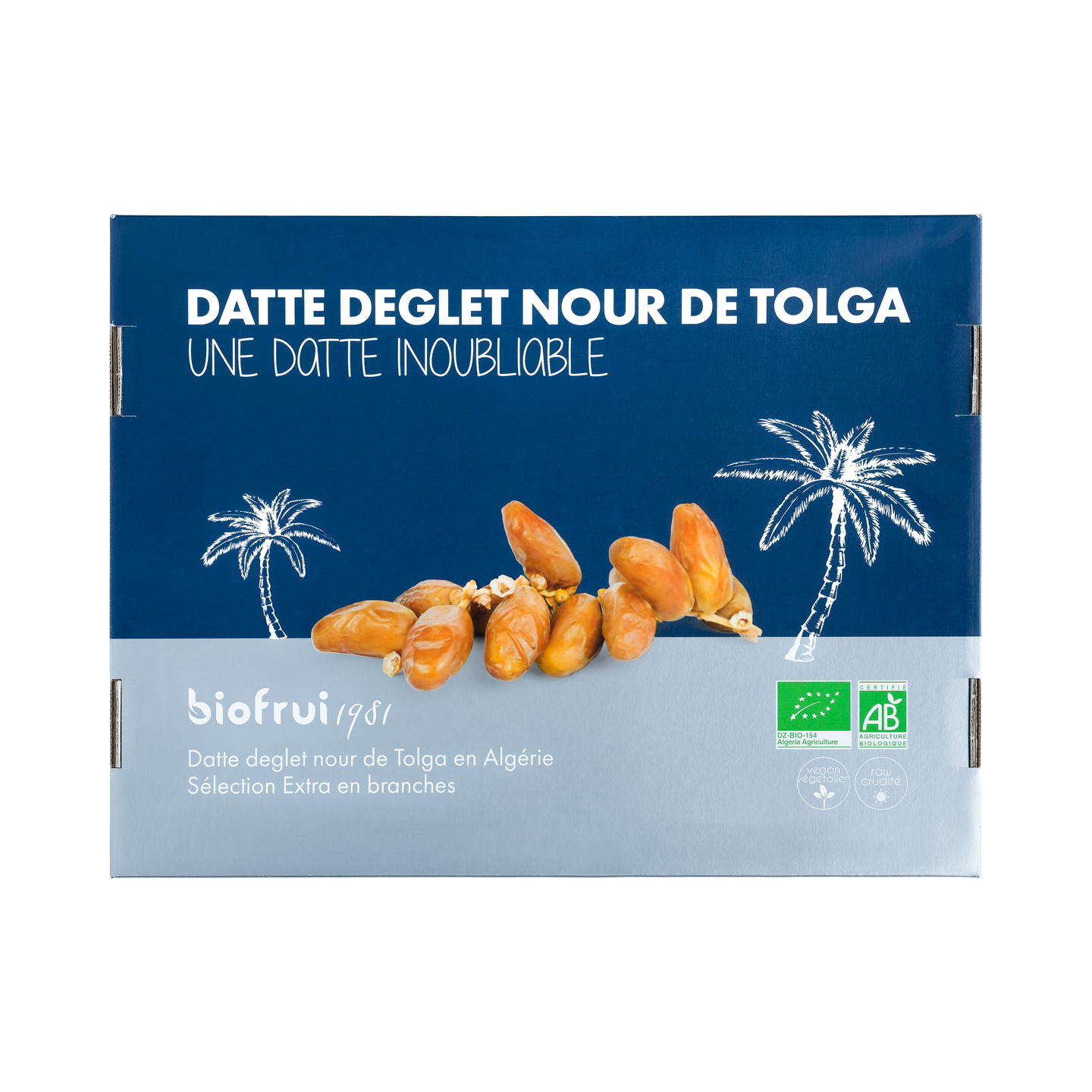 Datte Deglet Nour Sélection Extra en branches bio de Tolga (Algérie) - Pack Éco