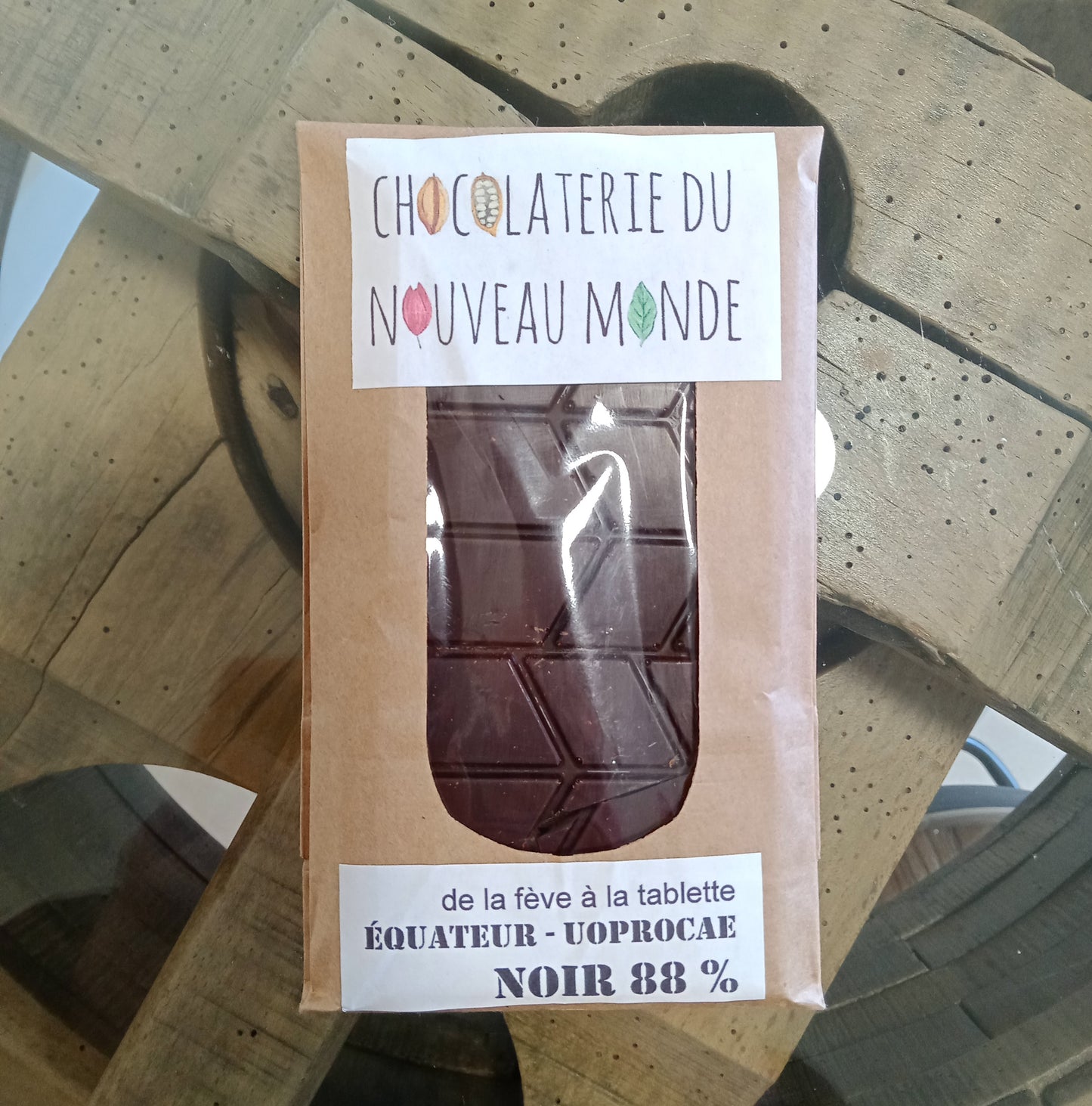 Tablette de Chocolat noir 88 % - biosourcé - Tablette de 70 g minimum