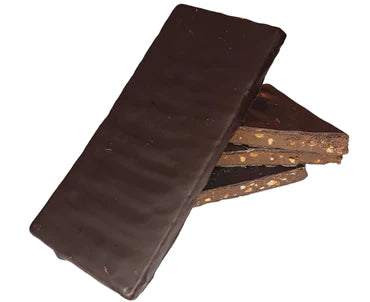 Plaque gourmande Chocolat Noir 77 % Fourrage Praliné Noisette - Plaque de 80g minimum