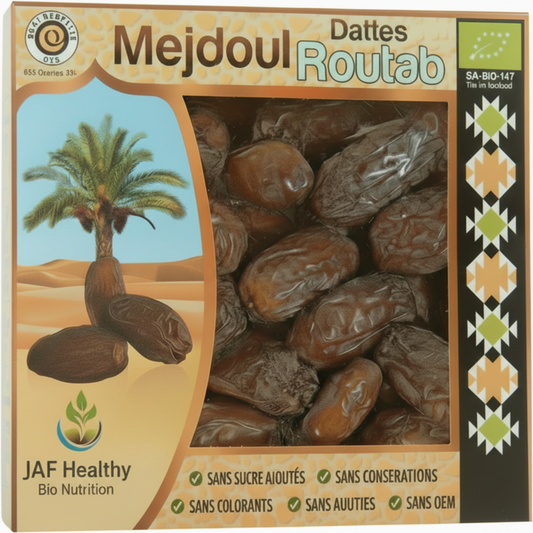 Dattes Medjool Sélection Extra Bio - Coffret de 500 g - Nouvelle récolte 2025
