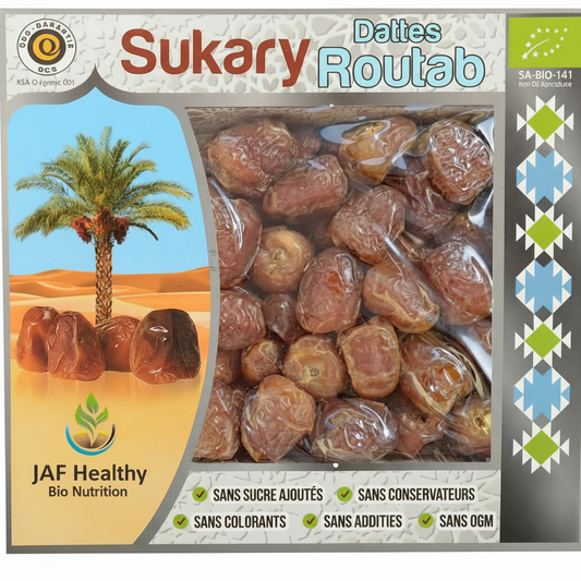 Dattes Sukary Sélection Extra Bio - Coffret de 500 g - Nouvelle récolte 2025