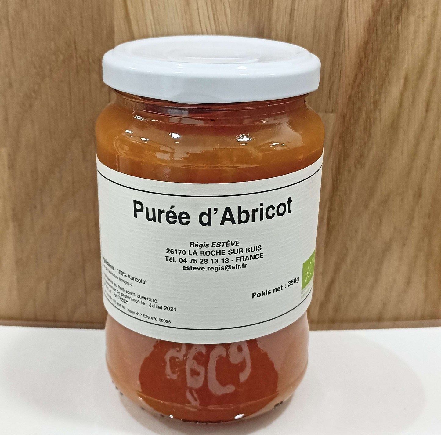Purée d'Abricot Bio (100% fruit)